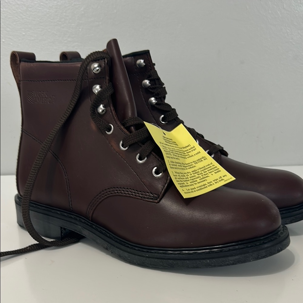 Work America Genuine Leather 6” Farm Brown Boots